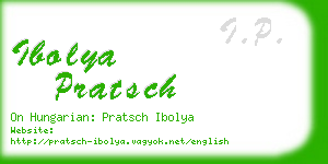 ibolya pratsch business card